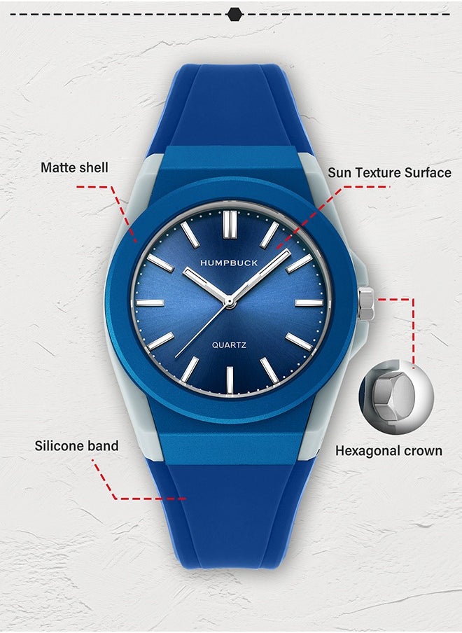 HUMPBUCK - Watches for Men & Women Fashion Casual Ultra-thin Plastic Quartz Light Sport Wristwatch Gifts for Men & Women - Image 1