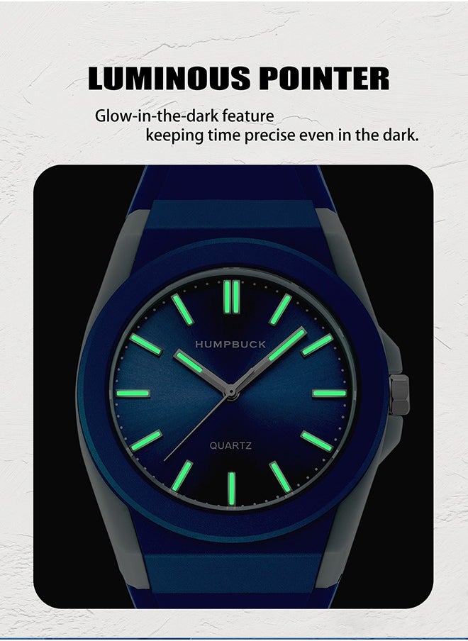 HUMPBUCK - Watches for Men & Women Fashion Casual Ultra-thin Plastic Quartz Light Sport Wristwatch Gifts for Men & Women - Image 1