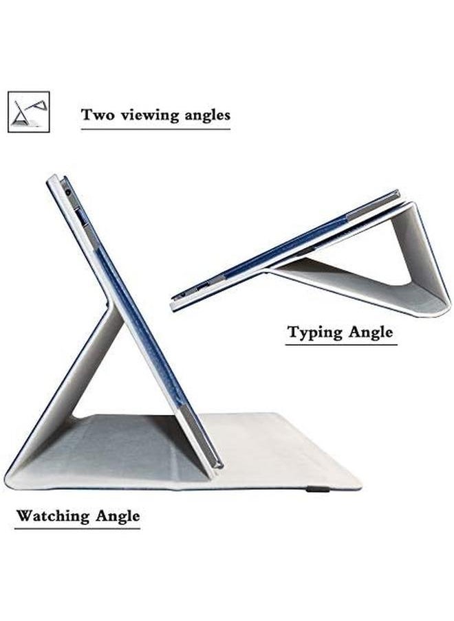 For Chuwi Ubook X 12" Case Pu Leather Folio 2 Folding Stand Cover Case For Chuwi Ubook X 12 Inch Tablet Pc Not Fit Chuwi Ubook 11.6" Tablet Dark Blue