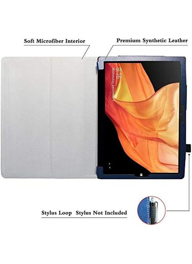 For Chuwi Ubook X 12" Case Pu Leather Folio 2 Folding Stand Cover Case For Chuwi Ubook X 12 Inch Tablet Pc Not Fit Chuwi Ubook 11.6" Tablet Dark Blue