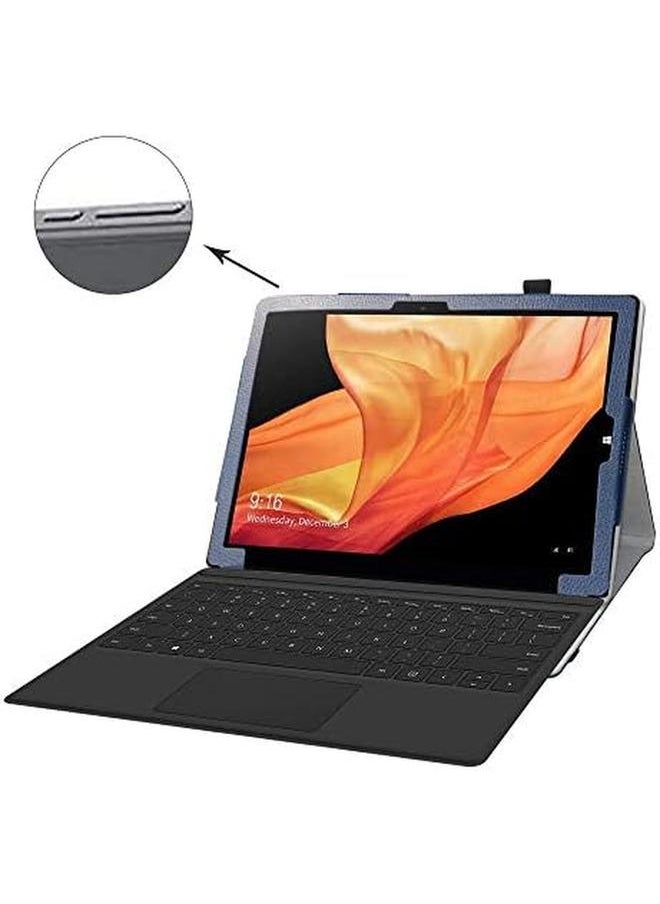 For Chuwi Ubook X 12" Case Pu Leather Folio 2 Folding Stand Cover Case For Chuwi Ubook X 12 Inch Tablet Pc Not Fit Chuwi Ubook 11.6" Tablet Dark Blue
