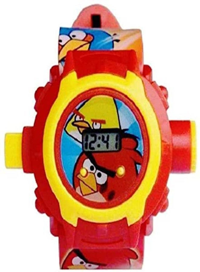 FLYmart Digital 24 Images Projector Watch for Kids, Cool Figure for Fun time, Cartoon Show for Kids | Birthday Return Gift, Trending Character Projector Wrist Toy- Set of 1 (Anger Birds Projection) - Image 2