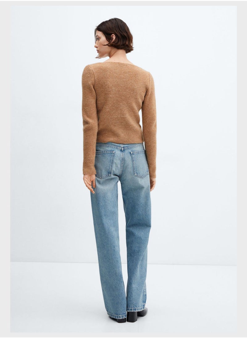 MANGO - Boat Neck Sweater - Image 1