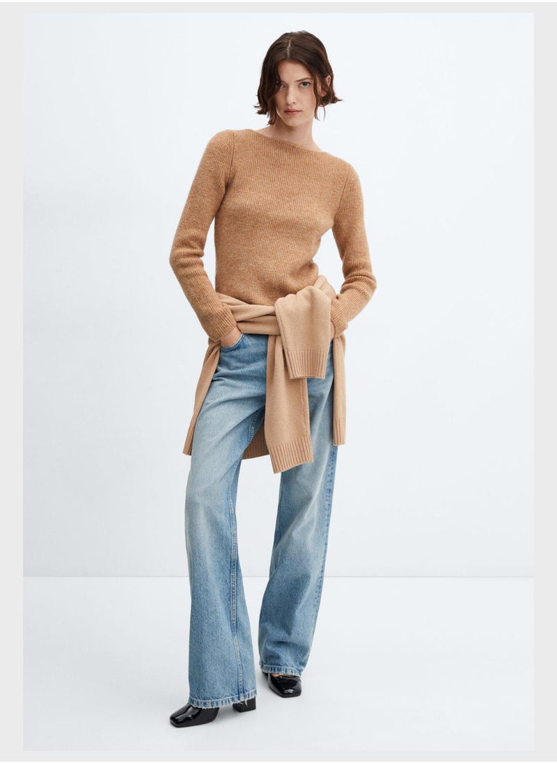 MANGO - Boat Neck Sweater - Image 1