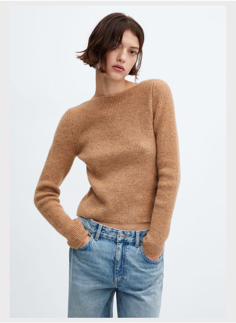 MANGO - Boat Neck Sweater - Image 1