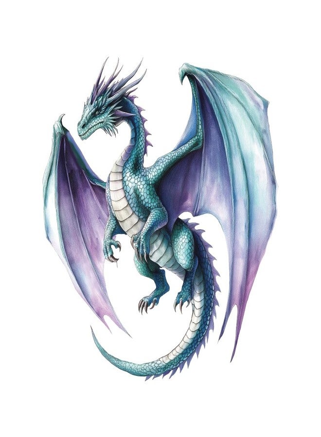 SUPERDANT Flying Dragon Wall Stickers Colorful Dragon Wall Decor Nursery Stickers Animal DIY Vinyl Murals Peel and Stick Wallpaper Art Decals for Home Kids Room Playroom Living Room Decoration - Image 3
