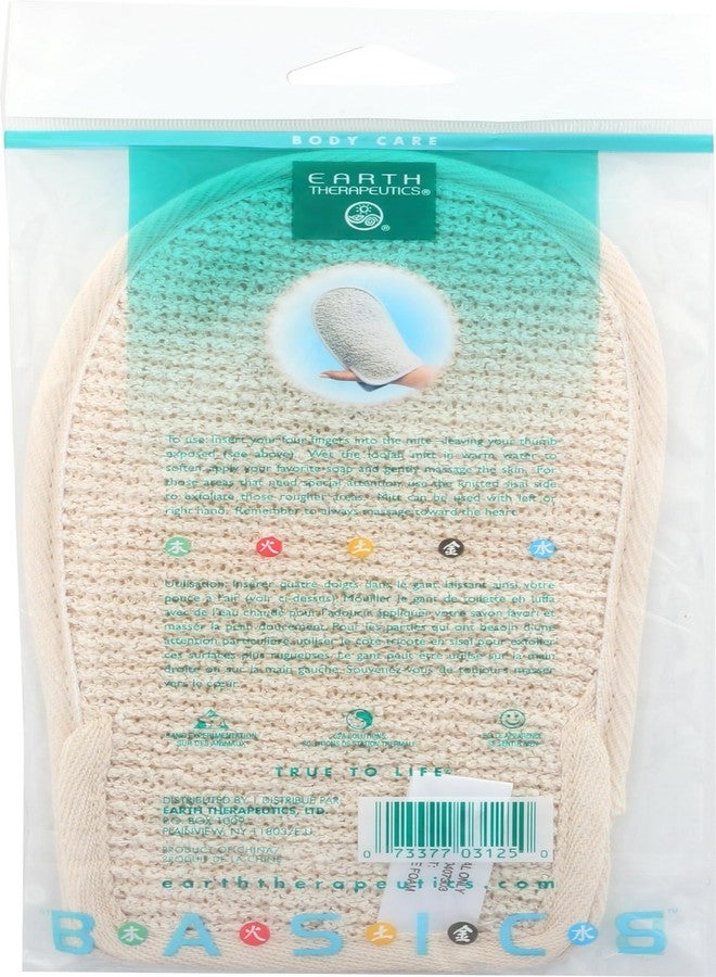EARTH THERAPEUTICS Loofah Sisal Bath Mitt, 1 EA - Image 2