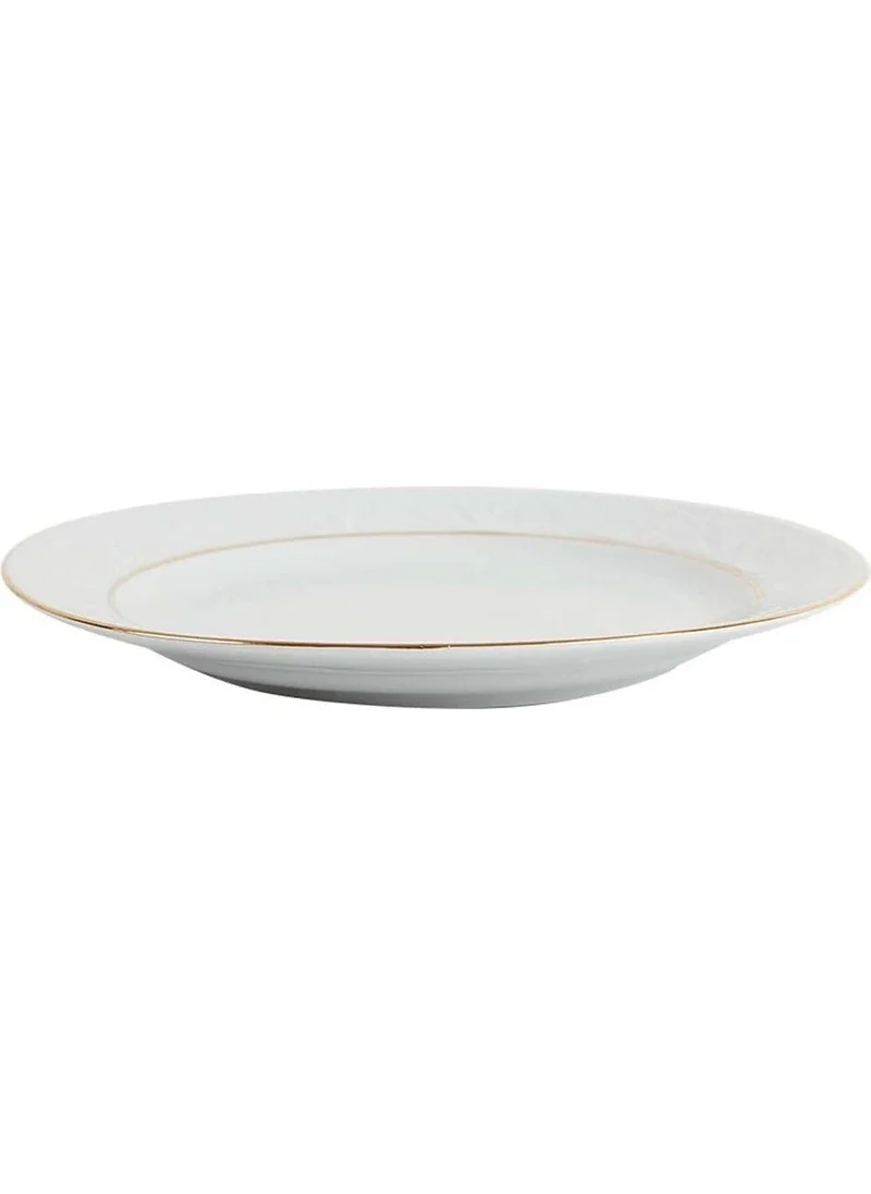 بورلاند Hazan Gold Gilded Flat Plate 25CM 2 Piece 04POR031038