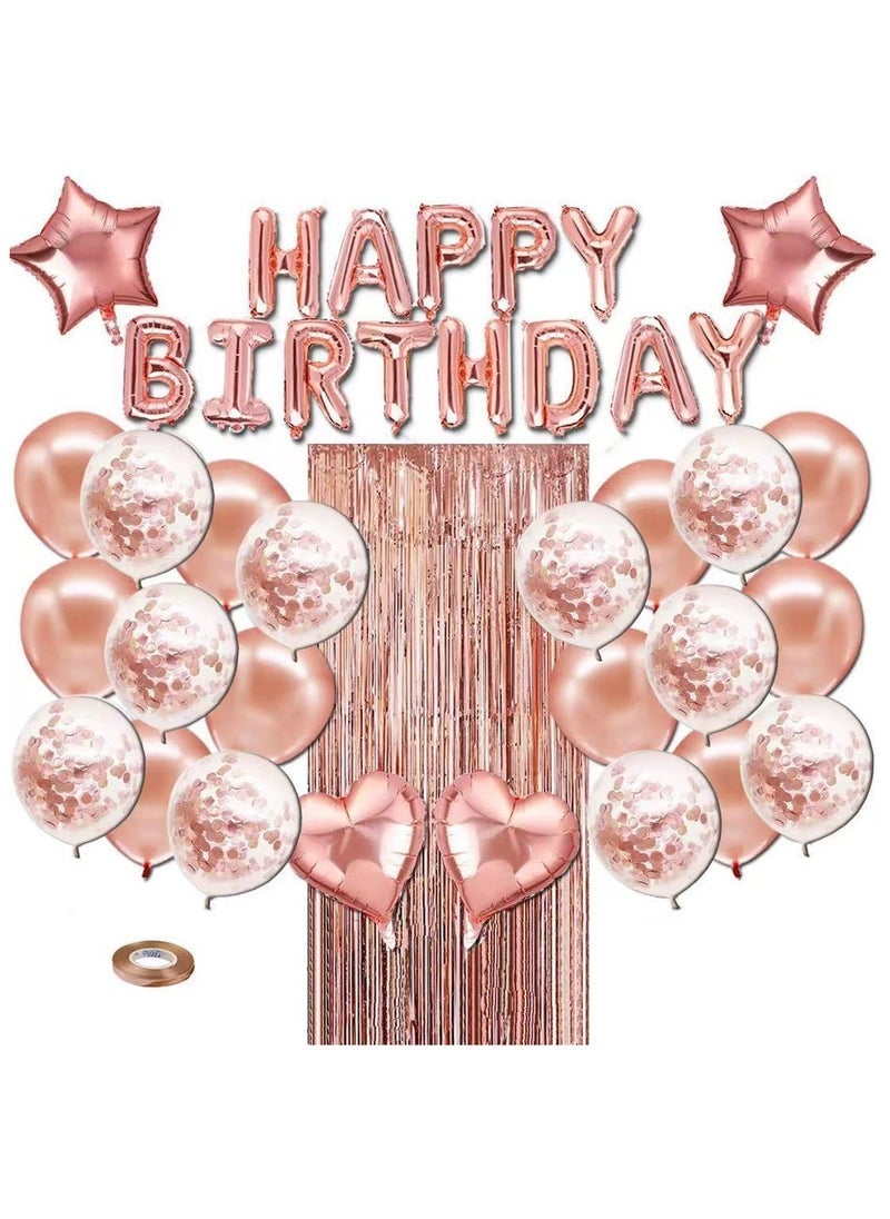 Sharpdo 40 Piece high-quality decorative foil party balloons with happy birthday decoration balloon set - Image 1