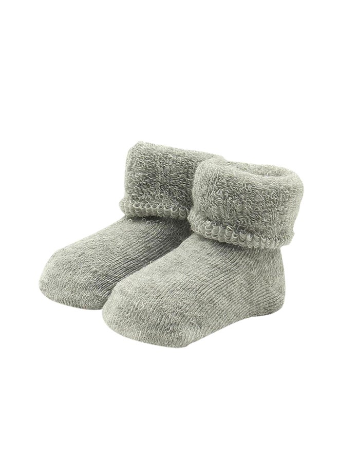 Cute Baby Toddlers Winter Warm Keeper Soft Elasticity Cotton Boots Socks - Image 1