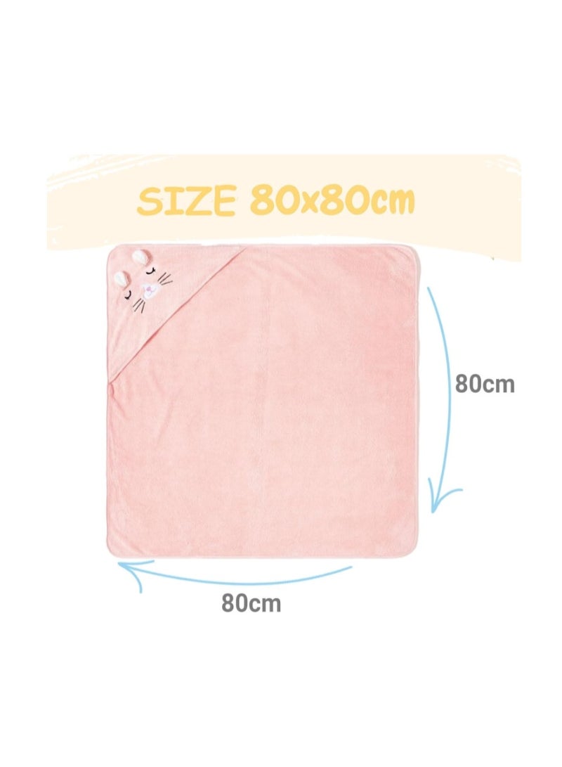 HJB VISSO Baby hooded bath towel,Premium Natural microfiber ultra soft super absorbent for baby girl & boy - Image 2