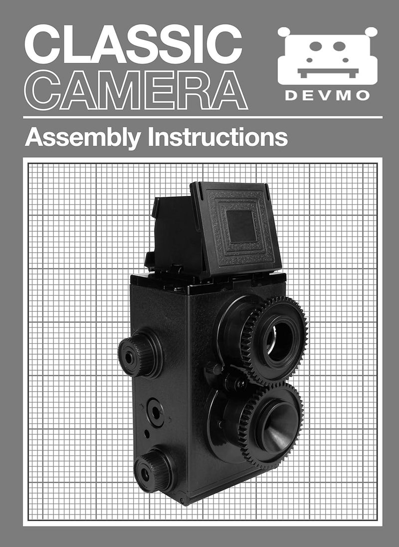 DEVMO Compatible with DIY Lightnes Classic Retro Holga Lomo Recesky TLR Camera 35mm Film Twin Lens Reflex Kit - Image 3
