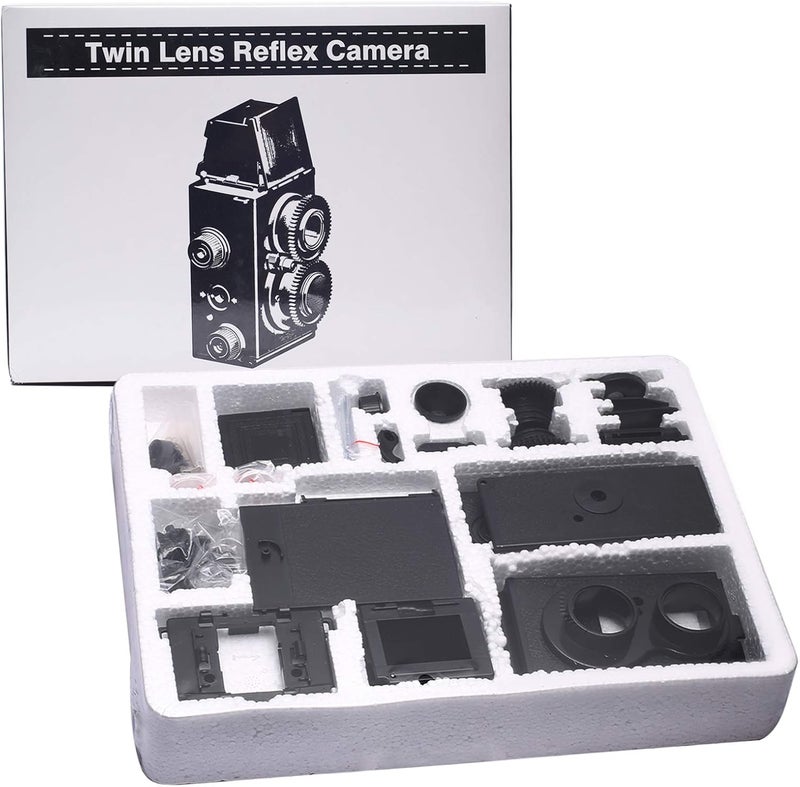 DEVMO Compatible with DIY Lightnes Classic Retro Holga Lomo Recesky TLR Camera 35mm Film Twin Lens Reflex Kit - Image 1