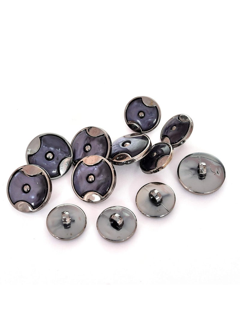 Handicraft Kottage - Handicraft Kottage® Antique Metal Button for Coat,Blazer,Suit,Sherwani and Indian Dresses (Navy Blue) - Image 1