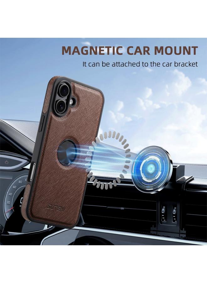 سوتين جراب لهاتف iPhone 16 Plus G1 Cross Texture MagSafe - Image 5