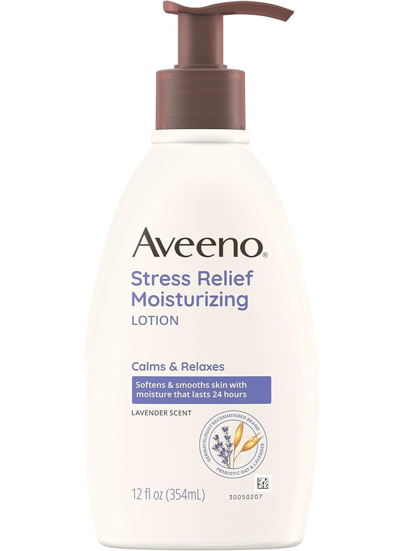 Aveeno Stress Relief Moisturizing Lotion, 12 fl oz - Image 1