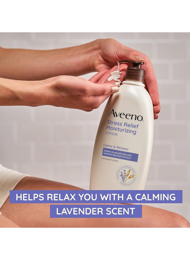 Aveeno Stress Relief Moisturizing Lotion, 12 fl oz - Image 2