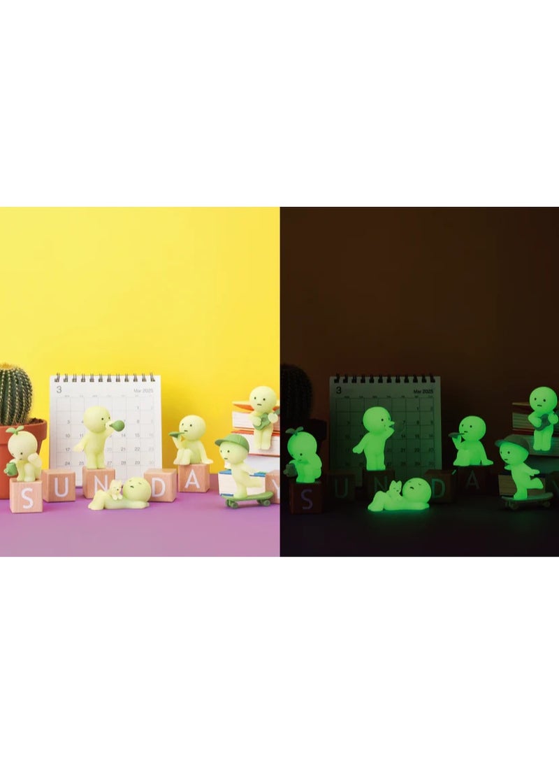 Smiski [1pc - High Quality] Smiski Sunday Series Glow-in-the-Dark Creature (Blind Box Edition) - Image 4
