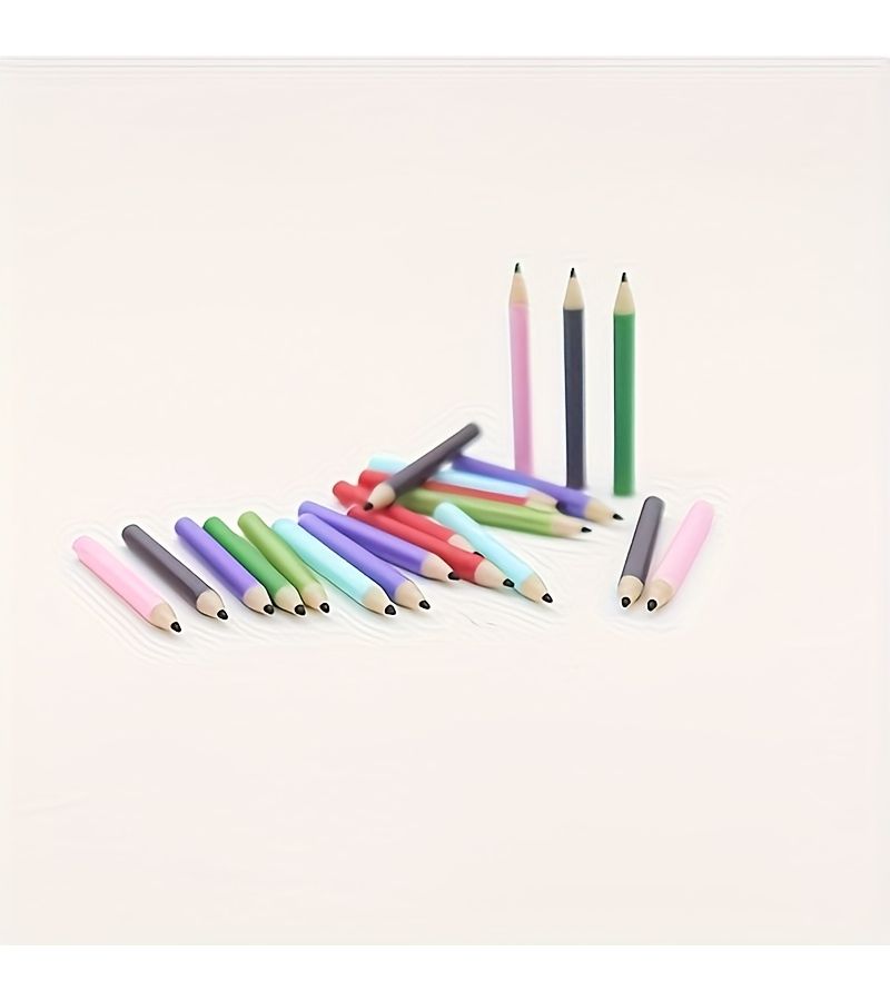 Miniature Colored Pencils Set of 3 or 6 With Holder Dollhouse Decoration Stationery Desk Ornament Photography Prop - Image 4