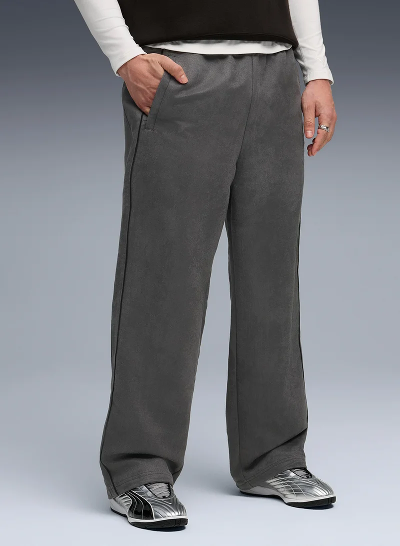 T7 Relaxed Suede Trackpants