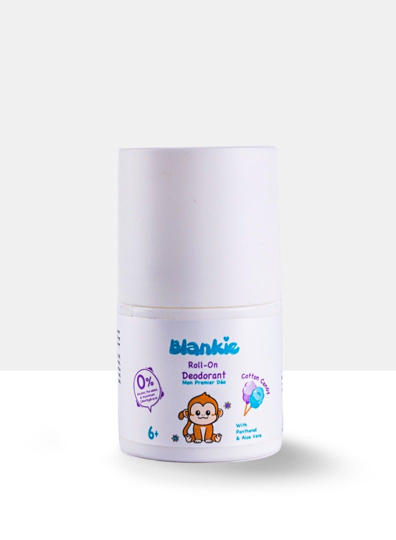 Blankie ROLL-ON DEDORANT WITH PANTHENOL & ALOE VERA - COTTON CANDY - 40ML