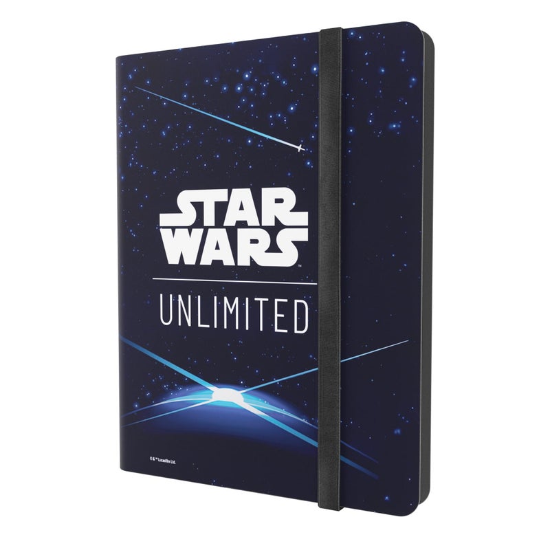 Gamegenic Star Wars Unlimited Casual Album 18Pocket Holds 360 DoubleSleeved Cards SideLoading Pockets Elastic Strap Officially Licensed Accessory Card Back Blue Design Made by Gamegenic - Image 2