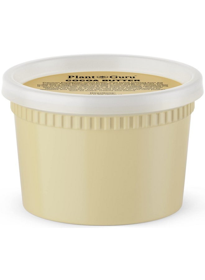 Plant Guru Raw Cocoa Butter 14.5 Oz. 100% Pure Natural Unrefined Food Grade Arriba Nacional Cacao Bean Great For Chocolate Making Soap Lip Balm And Moisturizer For Diy Body Butters  - Image 1