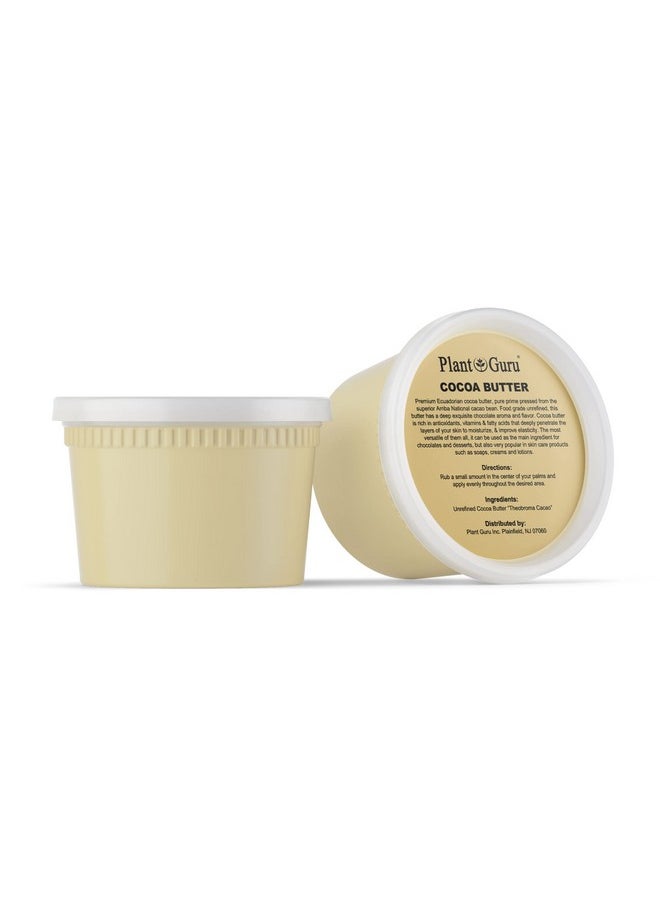 Plant Guru Raw Cocoa Butter 14.5 Oz. 100% Pure Natural Unrefined Food Grade Arriba Nacional Cacao Bean Great For Chocolate Making Soap Lip Balm And Moisturizer For Diy Body Butters  - Image 4