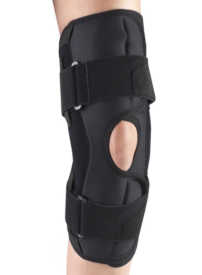 OTC Knee Stabilizer Wrap, Hinged Bars, Orthotex, Black, 2X-Large - Image 3