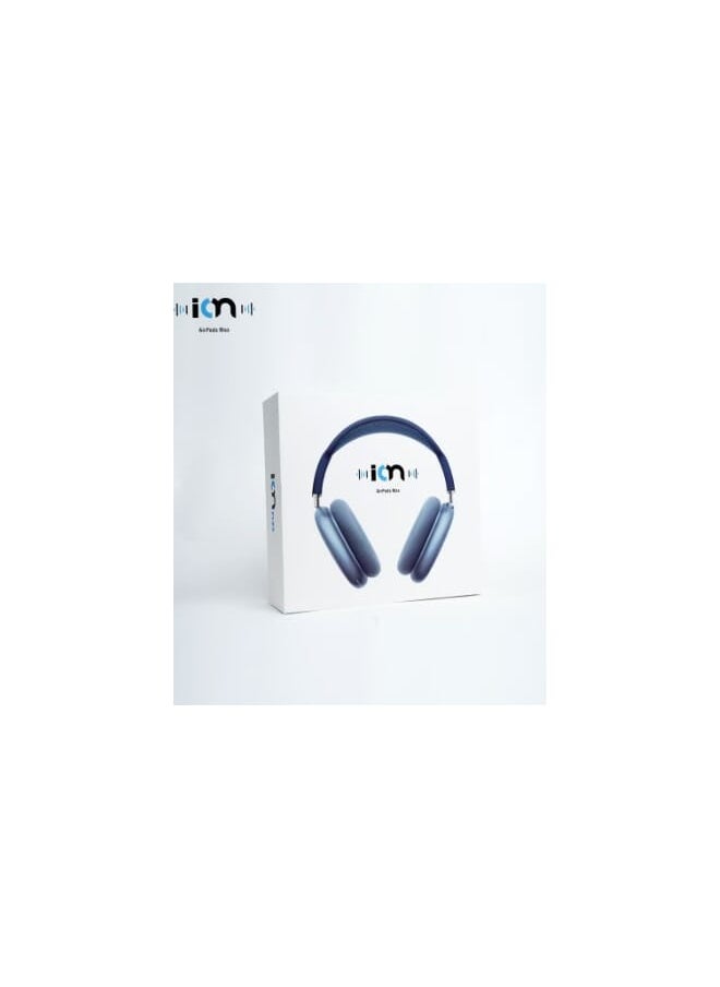 ION - Airpods Max Bluetooth Wireless headphones with Case. Blue - Image 1