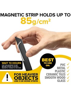 X-bet MAGNET Flexible Magnetic Tape - 1/2 Inch X 10 Feet Magnetic Strip With Strong Self Adhesive - Ideal Magnetic Roll Tape For Diy And Craft Projects - Sticky Magnets For Refrigerator And Dry Erase Board  - Image 3