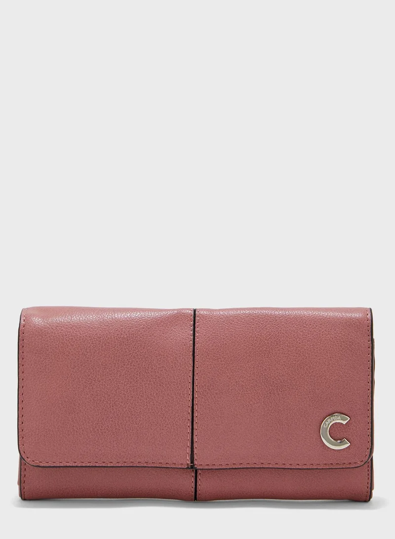 CARPISA Flap Over Multi Pocket Purse