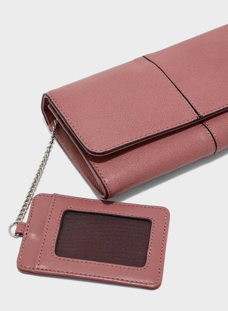 CARPISA Flap Over Multi Pocket Purse