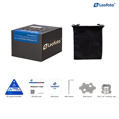 Leofoto - LH-25 Tripod Head with PU-25 Quick Release Plate - Ultra Light and Small - Load Capacity: 6 kg - LH-25+PU-25 - Image 4