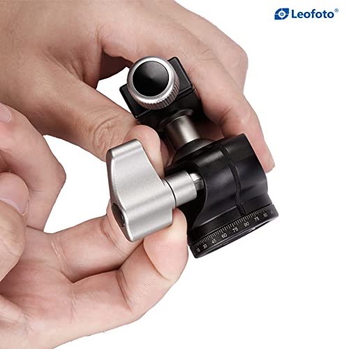 Leofoto - LH-25 Tripod Head with PU-25 Quick Release Plate - Ultra Light and Small - Load Capacity: 6 kg - LH-25+PU-25 - Image 2