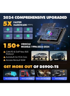 Autel MaxiDAS DS900-TS Automotive Diagnosis System | Complete TPMS Solutions | Extensive Vehicle Coverage | OE-Level System | Smart AutoVIN Technology | Advanced Wireless Connectivity | Real-time Updates | TPMS Diagnostics | OBD Relearn Coverage | Multitasking Workshop Management  - Image 5