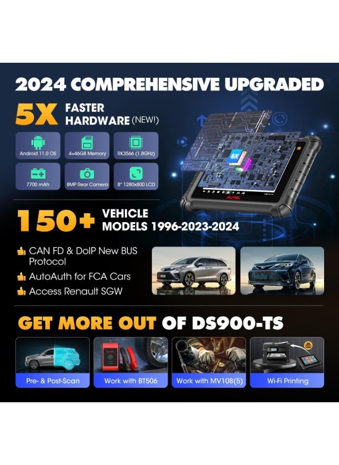 أوتل نظام تشخيص أعطال السيارات MaxiDAS DS900-TS | حلول متكاملة لنظام مراقبة ضغط الإطارات (TPMS) | تغطية شاملة للمركبات | نظام مستوى المعدات الأصلية (OE-Level) | تقنية Smart AutoVIN | اتصال لاسلكي متقدم | تحديثات فورية | تشخيصات نظام مراقبة ضغط الإطارات (TPMS) | تغطية OBD Relearn | إدارة ورش عمل متعددة المهام  - Image 5