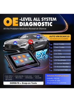 Autel MaxiDAS DS900-TS Automotive Diagnosis System | Complete TPMS Solutions | Extensive Vehicle Coverage | OE-Level System | Smart AutoVIN Technology | Advanced Wireless Connectivity | Real-time Updates | TPMS Diagnostics | OBD Relearn Coverage | Multitasking Workshop Management  - Image 3