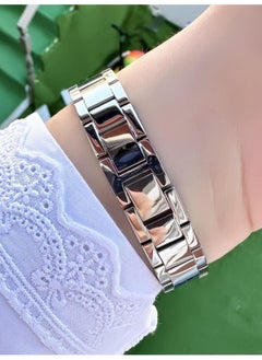 Ferrucci Rectangular Stone Women's Metal Band Wristwatch  - Image 3