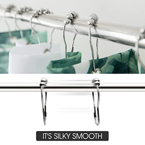 HASTHIP Stainless Steel Curtain Hooks, Approx. 6 x 4cm/2.3 x 1.6 inch, Silver, 12 Pieces - Image 4