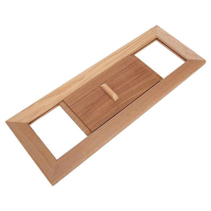 Sauna Room Grille: 1 Adjustable Vent Gap, Smooth Polished Edge, Durable Wooden Construction - Easy Install Steam Room Vent for Sauna or Steam Room Ventilation - Image 4
