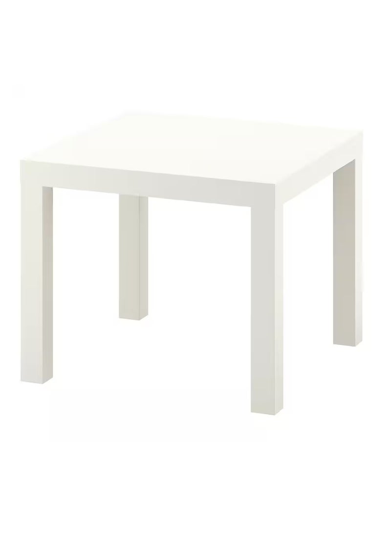 Generic Wooden Side Table White 55x55x45cm  - Image 1