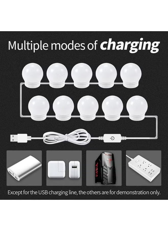 JAJEEK LED Vanity Mirror Lights Kit – White, 26 x 7 x 17 cm | Adjustable Brightness Dimmable Makeup Lights with Stick-On Installation, Soft Natural Glow for Makeup, Grooming & Skincare, Perfect for Dressing Tables, Bathroom Mirrors & Beauty Stations  - Image 2
