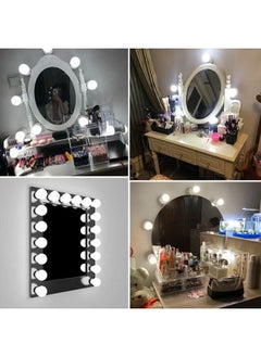 JAJEEK LED Vanity Mirror Lights Kit – White, 26 x 7 x 17 cm | Adjustable Brightness Dimmable Makeup Lights with Stick-On Installation, Soft Natural Glow for Makeup, Grooming & Skincare, Perfect for Dressing Tables, Bathroom Mirrors & Beauty Stations  - Image 4