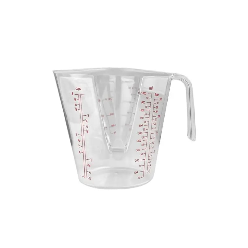 Zinnia Acrylic Measuring Jug, 1 Liter Capacity