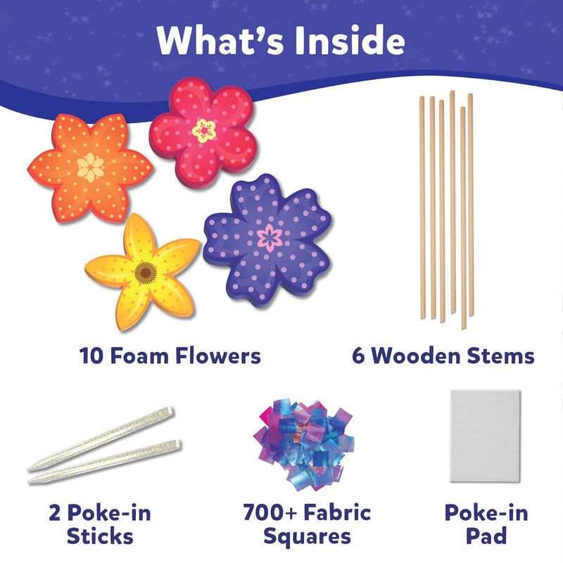 Skillmatics Poke-in Art - Flower Bouquet, DIY Craft Kits, Mess-Free Fun for Kids, Creative Activity, Gifts for Girls & Boys Ages 4, 5, 6, 7, 8, 9 - Image 3