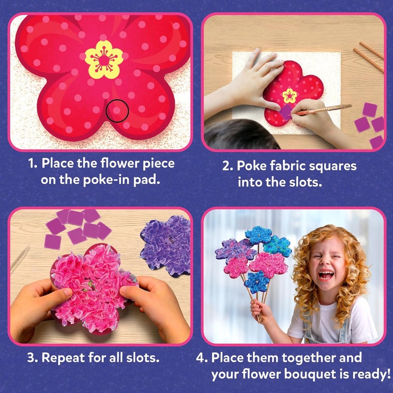Skillmatics Poke-in Art - Flower Bouquet, DIY Craft Kits, Mess-Free Fun for Kids, Creative Activity, Gifts for Girls & Boys Ages 4, 5, 6, 7, 8, 9 - Image 4