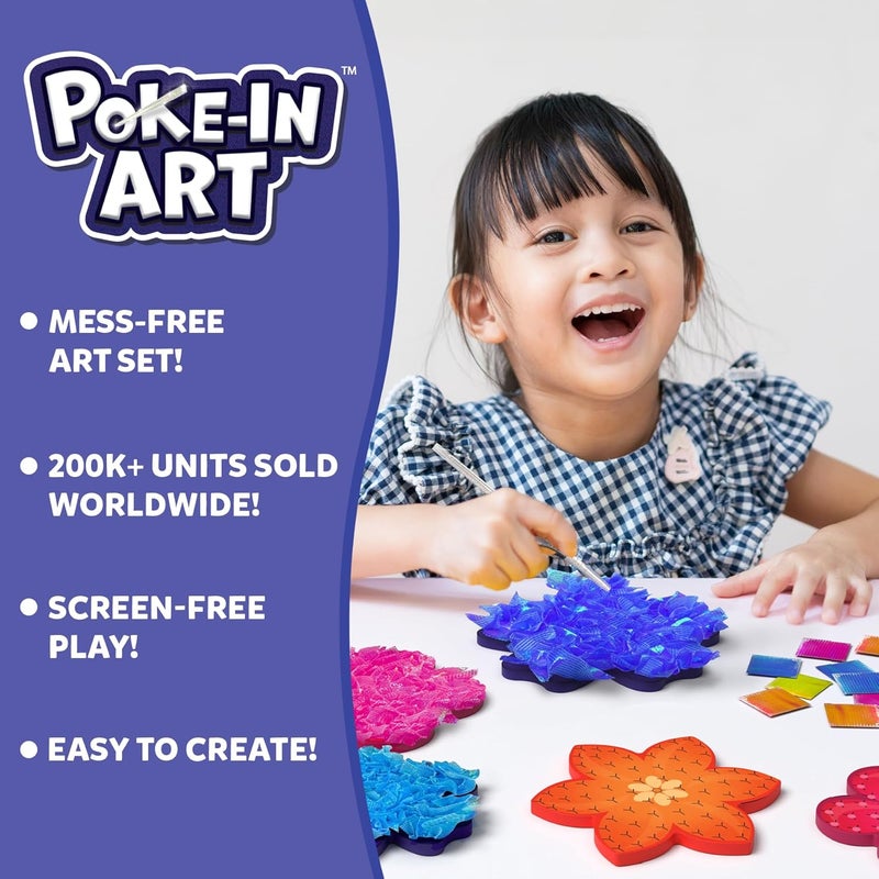 Skillmatics Poke-in Art - Flower Bouquet, DIY Craft Kits, Mess-Free Fun for Kids, Creative Activity, Gifts for Girls & Boys Ages 4, 5, 6, 7, 8, 9 - Image 2