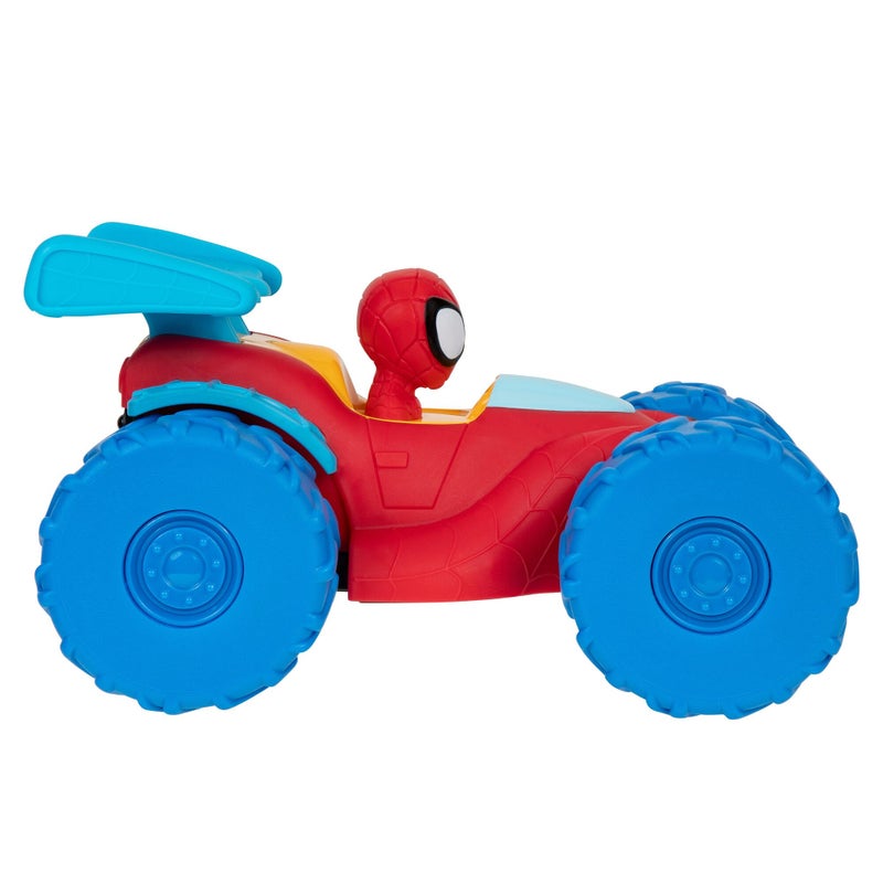 MARVEL Marvel Spidey and His Amazing Friends Marvel Spidey Web Climber - 7-Inch Rev Up Motor Vehicle That Climbs Obstacles  - Image 3