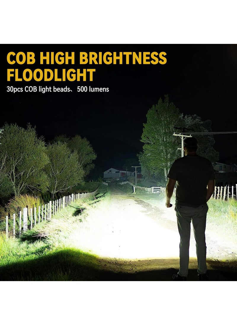 yeatem COB Keychain Work Light Four Lighting Modes 500 mAh Large Battery 1600 lumens Suitable for Night Work Camping Field etc Pack of 2  - Image 4